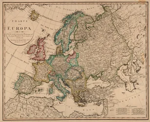 Die Karte wurde 1823 in Nürnberg bei Christoph Fembo veröffentlicht und zeigt Europa